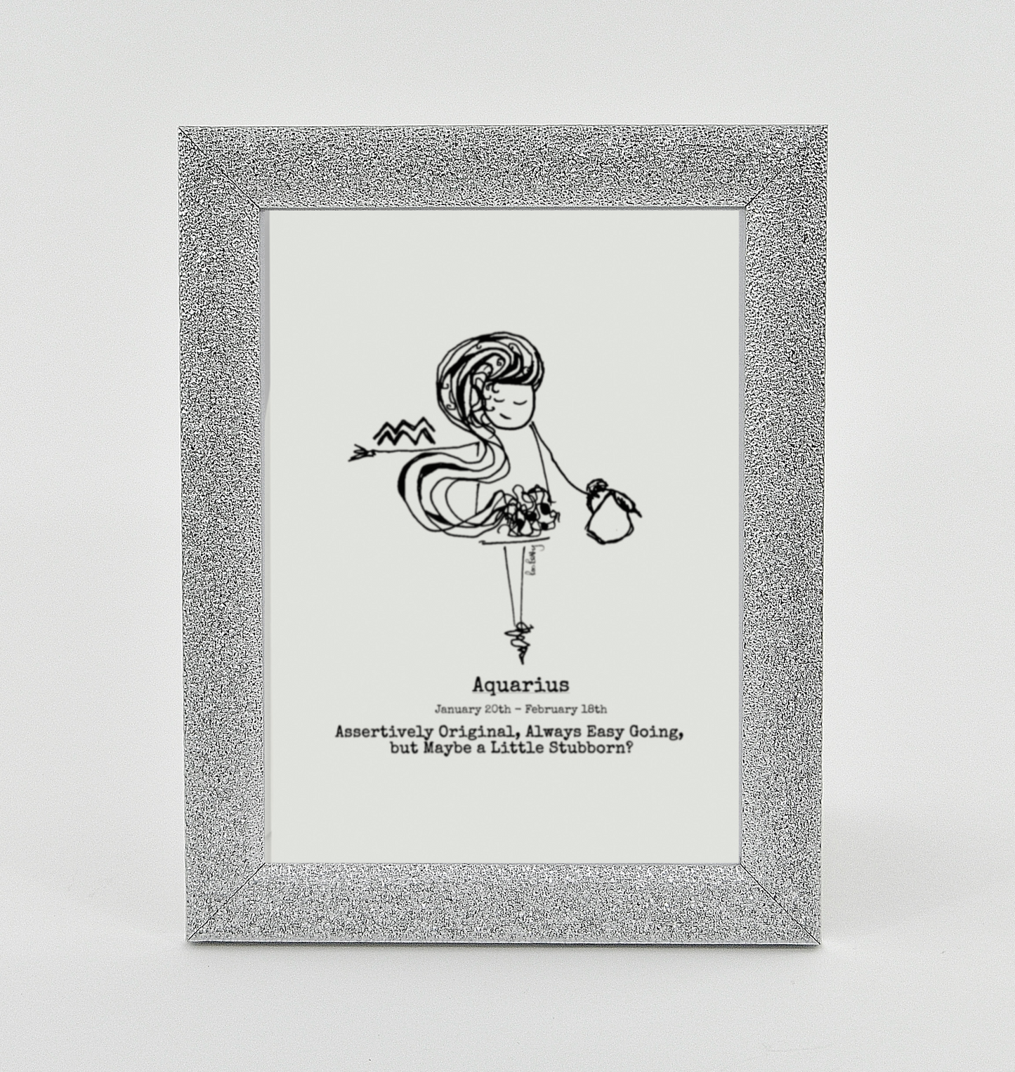 Zodiac Silver Framed print