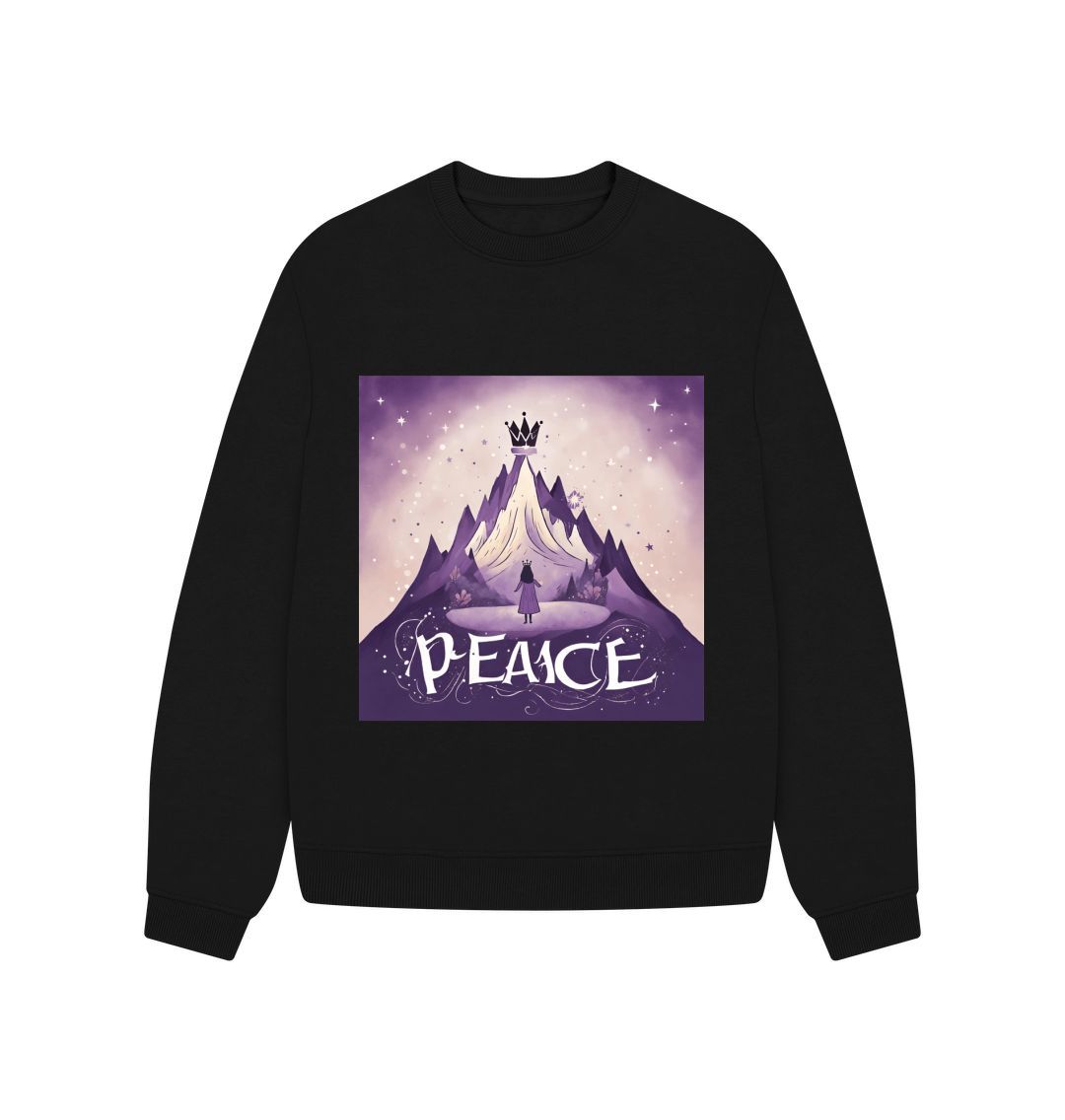 Black PEACE - Crown Chakra  (Purple) - Feminine Energy