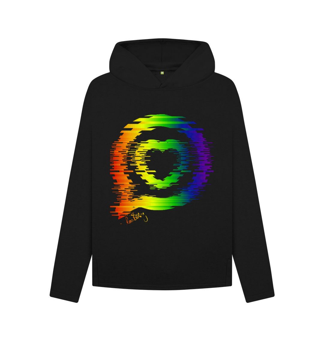 Black Women's Relaxed Fit - Roo Betty Chakra Logo - \"Torn\"