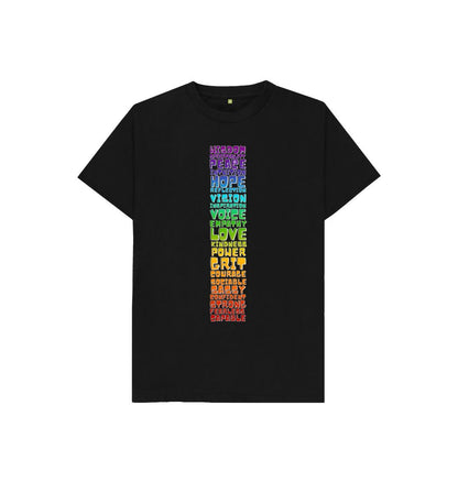 Black Youth T-shirt - Roo Betty BLK - Chakra Words to Empower