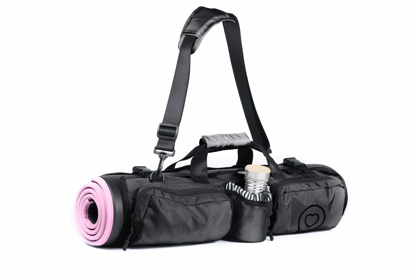 The Roo Betty Orla Yoga Mat bag in Midnight black 