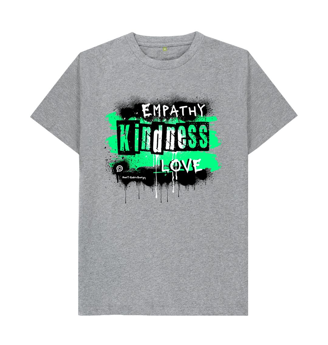 Athletic Grey UNISEX\/Mens - Heart Chakra Energy (Green) - Words to Empower
