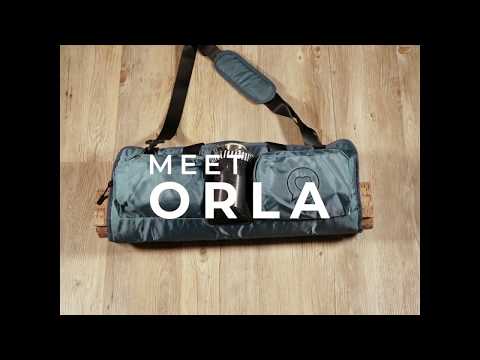 Meet Orla the Roo Betty Yoga Mat Bag.  She wraps around your mat making it great for outdoor Yoga.  In this video it shows all the separate compartments that Orla Yoga Mat bag has.  She can also fit 2 yoga bricks on top of a standard Yoga mat.  Available in Midnight Black, Silver Grey, Turquoise Blue.  With a comfortable cross body strap and bottle holder.