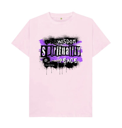 Pink UNISEX\/Mens- Crown Chakra Energy - Words to Empower